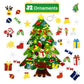 🎅50% OFF NOW! DIY Felt Christmas Tree Set – Detachable Ornaments Wall Hanging Xmas Decor for Kids, Christmas Party Home Door Wall Decoration