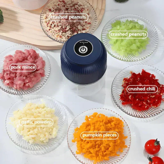 🔪50% OFF NOW! Cordless Food Chopper‑USB Rechargeable Electric Mini Food Processor, Portable Mincer for Garlic, Onion, Meat & Nuts