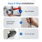 🚿50% OFF NOW! High‑Pressure Adjustable Rainfall Shower Head, 2‑In‑1 Wash & Shower Handheld Showerhead with 7 Spray Modes, Self‑Cleaning Nozzles High Flow Bathroom Shower Sprayer