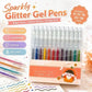 ✨50% OFF NOW! 50K+ Sold Glitter Gel Pen Set‑18 Bright Colored Quick‑Dry Sparkle Gel Pens, Smooth Glide Art Drawing Pens for Journaling, Scrapbooking & Kids DIY Crafts