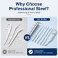 🦷50% OFF NOW! 7-in-1 304 Stainless Steel Toothpick Set – Ultra-Fine Tip Reusable Dental Cleaning Tools with Portable Storage Tube
