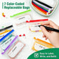 💊Limited Time Offer £9.99!! A8 Waterproof 14 Color-Coded Pill Pouches Organizer – Portable Binder-Style Weekly Travel Medicine Storage Case for Pills, Vitamins & Supplements