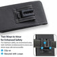 📱50% OFF LIMITED TIME! Leather Belt Clip Phone Holster, Multi-Pocket Waist Cell Phone Pouch with Card Slots, Durable Vintage Leather Phone Waist Bag Fits iPhone & Android Smartphones
