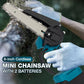 🔥50% OFF NOW ! ⚡6-Inch Cordless Mini Chainsaw – Brushless Motor, High-Speed Cutting, Portable Rechargeable Handheld Pruning Saw