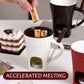 🍫50% OFF NOW! Ceramic Chocolate & Cheese Fondue Melter Mug – Tealight Heating Fondue Pot Cup with Fork, Mini Melting Mug for Dessert, Party & Romantic Night