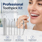 🦷50% OFF NOW! 7-in-1 304 Stainless Steel Toothpick Set – Ultra-Fine Tip Reusable Dental Cleaning Tools with Portable Storage Tube