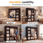🧥50% OFF NOW! Easy‑to‑Assemble Portable Non‑Woven Fabric Wardrobe, Large‑Capacity Freestanding Closet, Sturdy Frame, Multi‑Compartment Storage for Clothes, Bedding & Household Items