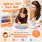 🖍️50% OFF NOW! Glitter Gel Pen Set‑18 Bright Dazzling Colors Quick‑Dry Smooth Glide Sparkle Pens for Kids Art Journaling Drawing & DIY Crafts