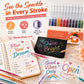 🖍️50% OFF NOW! Glitter Gel Pen Set‑18 Bright Dazzling Colors Quick‑Dry Smooth Glide Sparkle Pens for Kids Art Journaling Drawing & DIY Crafts