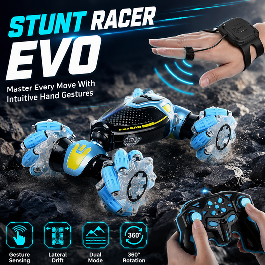 🏎️50% OFF NOW! RC Gesture & Remote Control Stunt Car – Dual-Mode Hand Gesture Sensing Toy Car, 360° Rotation & Lateral Drift, All-Terrain Transformable Stunt Racer for Kids