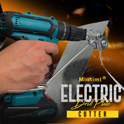 ⚙️50% OFF NOW! Electric Drill Plate Cutter – Sheet Metal Cutting Attachment, Precise Burr-Free Metal Cutter, Fits Most Power Drills for DIY & Workshop