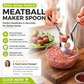 🍳50% OFF NOW! Stainless Steel Meatball Maker Spoon, Non‑Stick Scoop & Drain Meat Ball Mold Spoon, Food‑Grade Meat Baller Tool for Quick Mess‑Free Homemade Meatballs