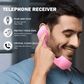 📞50% OFF NOW! Vintage Retro Telephone Handset – Wired Retro Phone Receiver for Smartphones, Ergonomic Curved Old-School Phone Handset, Cute Aesthetic Accessory & Unique Gift for Home & Desk