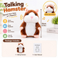 🐹🎁50% OFF NOW! Talking Hamster Plush Toy – Repeats What You Say, Auto Head Shaking Interactive Stuffed Animal, Hilarious Educational Toy for Kids & Party Fun