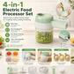 🥕50% OFF NOW! 4‑in‑1 Handheld Electric Food Chopper‑ USB Rechargeable Mini Blender with Open Feeding Port, Portable Wireless Processor for Vegetables, Meat & Garlic