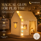 🎁50% OFF NOW! Dream Kids Play Tent House – Cozy Indoor Playhouse with Checkered Curtain, Private Play Space for Toddlers, Cute Reading Nook & Gift for Children