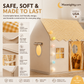 🎁50% OFF NOW! Dream Kids Play Tent House – Cozy Indoor Playhouse with Checkered Curtain, Private Play Space for Toddlers, Cute Reading Nook & Gift for Children