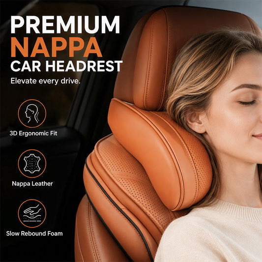 🚗50% OFF NOW! Ergonomic Memory Foam Car Headrest Pillow, Premium Auto Neck Support Cushion, Relieve Neck Spine Stiffness for Long Road Trips & Daily Commutes