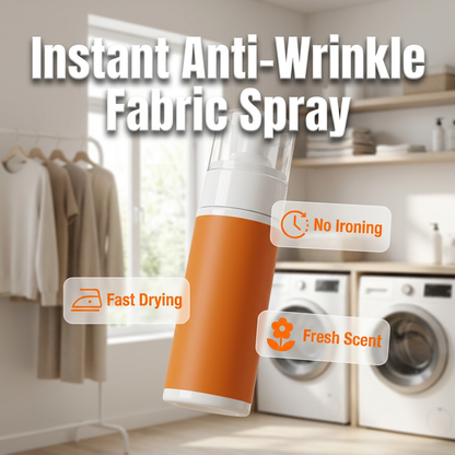 ✨Last Day Buy 3 Get 1 Free📢Instant Anti-Wrinkle Fabric Spray, Fast Dressing Wrinkle Remover Spray with Fresh Scent, No Iron Needed for Clothes