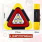 🚗50% OFF NOW! 2026 New 3‑IN‑1 Solar Emergency Triangle Warning Light, Rechargeable Roadside Hazard Warning Beacon, Multi‑Mode LED Car Breakdown Safety Warning Lamp for Night Road Emergency