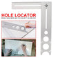 🔧50% OFF NOW! Stainless Steel Tile Hole Locator, Adjustable Tile Angle Measuring Ruler, Multi‑Hole Positioning Template Tool for Drilling Holes on Tile, Glass and Marble
