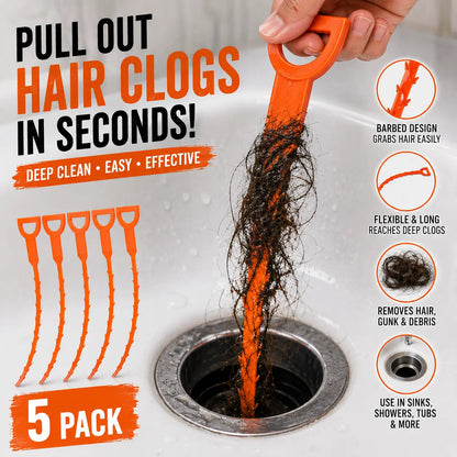 🛠️50% OFF NOW! 20.5‑inch Drain Snake – Flexible Durable Hair Clog Remover Tool, Quick Sink Tub Pipe Dredger, Reusable Drain Cleaner Stick for Bathroom Kitchen Sewer Blockages