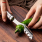 🌶️50% OFF NOW! Stainless Steel Chili Corer – Pepper Seed Remover Tool, Serrated Edge Chili Deseeder for Jalapeño, Bell Pepper & Home Kitchen Prep