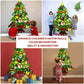 🎅50% OFF NOW! DIY Felt Christmas Tree Set – Detachable Ornaments Wall Hanging Xmas Decor for Kids, Christmas Party Home Door Wall Decoration