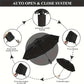 ☔50% OFF NOW! Automatic Folding Umbrella – Windproof Waterproof Compact Travel Umbrella with C-Shaped Hands-Free Hook Handle for Rain & Sun