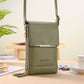 👜50% OFF NOW! Simple And Elegant Women's Touchscreen Crossbody Phone Wallet‑Transparent Window PU Leather Purse, Multi‑Card Slot Shoulder Bag for Daily Shopping Travel