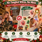 🎄50% OFF NOW! LED Christmas Light-Up Wall Decals, Battery Powered Peel and Stick Glowing Xmas Stickers, Luminous Window Wall Decor, Holiday Party Ornaments & Christmas Gift