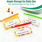 💊Limited Time Offer £9.99!! A8 Waterproof 14 Color-Coded Pill Pouches Organizer – Portable Binder-Style Weekly Travel Medicine Storage Case for Pills, Vitamins & Supplements