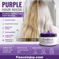💜 LIMITED-TIME 50% OFF! ✨Moisturizing Purple Hair Mask with Long-Lasting Scent, Anti-Brass Deep Conditioning Mask for Blonde Bleached Hair