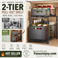 📦50% OFF NOW! 2-Tier Pull-Out Shelf – Expandable Under Sink Organizer, Double Layer Sliding Storage Rack for Kitchen Cabinet Bathroom Pantry