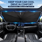 ☂️Upgraded Foldable Car Windshield Sun Shade Umbrella, UPF50+ UV Block Heat Insulation Auto Front Window Protector