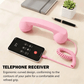 📞50% OFF NOW! Vintage Retro Telephone Handset – Wired Retro Phone Receiver for Smartphones, Ergonomic Curved Old-School Phone Handset, Cute Aesthetic Accessory & Unique Gift for Home & Desk
