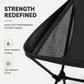 🪑50% OFF NOW! Ergo Moon Foldable Camping Chair – Ergonomic High Back Outdoor Chair, 120kg Load Capacity, Ultra Lightweight Fast Folding Portable Chair for Camping, Picnic & Beach