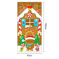 🎅50% OFF NOW! Christmas Santa Front Door Banner – Festive Santa Door Cover, Large Hanging Door Backdrop for Home Holiday Party, Xmas Porch Decor