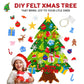 🎅50% OFF NOW! DIY Felt Christmas Tree Set – Detachable Ornaments Wall Hanging Xmas Decor for Kids, Christmas Party Home Door Wall Decoration