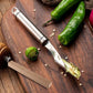 🌶️50% OFF NOW! Stainless Steel Chili Corer – Pepper Seed Remover Tool, Serrated Edge Chili Deseeder for Jalapeño, Bell Pepper & Home Kitchen Prep