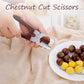 🌰50% OFF NOW! Chestnut Cutter Scissors – Heavy Duty Chestnut Opener Tool, Non-Slip Handle Nut Shell Cracker for Chestnuts, Walnuts & Hazelnuts, Quick Cut Shell Without Hurting Kernel