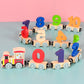 🚂50% OFF NOW! Magnetic Wooden Number Train Toy – Colorful Digital Train Puzzle, Early Learning Counting Building Blocks for Toddlers, Educational Preschool Toy