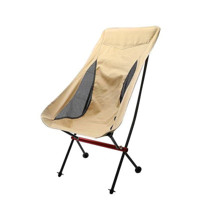 🪑50% OFF NOW! Ergo Moon Foldable Camping Chair – Ergonomic High Back Outdoor Chair, 120kg Load Capacity, Ultra Lightweight Fast Folding Portable Chair for Camping, Picnic & Beach