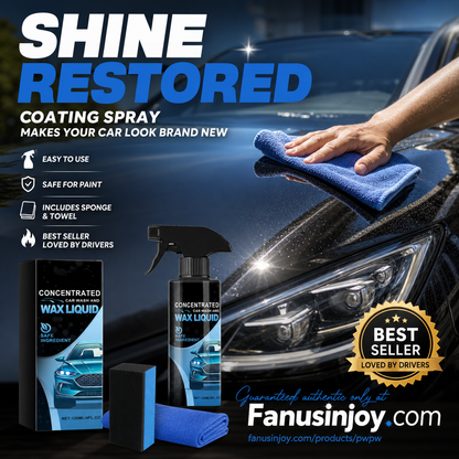 🚗✨LIMITED-TIME 50% OFF! Concentrated Car Wash And Wax Liquid, Gentle Effective Auto Cleaning Spray Kit with Cleaning Sponge & Microfiber Towel
