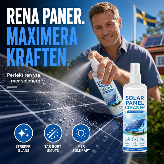 ☀️50% OFF NOW! Advanced Solar Panel Cleaner Spray, Streak‑Free Solar Efficiency Booster, Quickly Remove Dust, Bird Droppings & Pollen to Maximize Solar Power Output