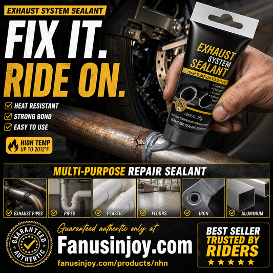 🔥50% OFF NOW! High Temperature Exhaust Repair Sealant, Heat‑Resistant Exhaust System Sealant, Strong Bond Mending Adhesive for Cracked Mufflers, Pipes, Iron & Aluminum Components