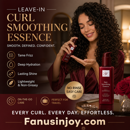 👩‍🦱50% OFF NOW! Nourishing Leave In Hair Conditioner – Curl Smoothing Essence, No Rinse Hair Serum for Frizzy Curly Hair, Deep Hydrating & Anti-Frizz Hair Care