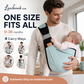 👶50% OFF NOW! 4‑In‑1 Lightweight Baby Carrier, Breathable Ergonomic Infant Sling, Hands‑Free Adjustable Baby Wrap for 0‑36 Months, Front & Back Carry for Newborn & Toddler