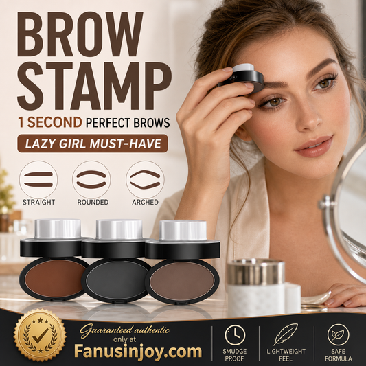✨50% OFF NOW! Long‑Lasting Eyebrow Stamp Powder, One‑Press Symmetrical Brow Stamp Kit, Waterproof Quick Eyebrow Makeup Powder for Natural Even Brows