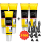 🛠️Buy 2 Get 1 Free! Multifunctional Waterproof White Caulk with Scraper‑Mold Resistant Sealant for Bathroom Sink Bathtub Tile Gap Repair